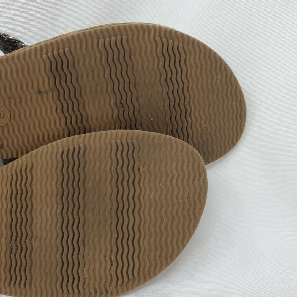 Women's Merona Jana Quarter Strap Flat Strappy Sandals in Silver Size 6 - Picture 9 of 11